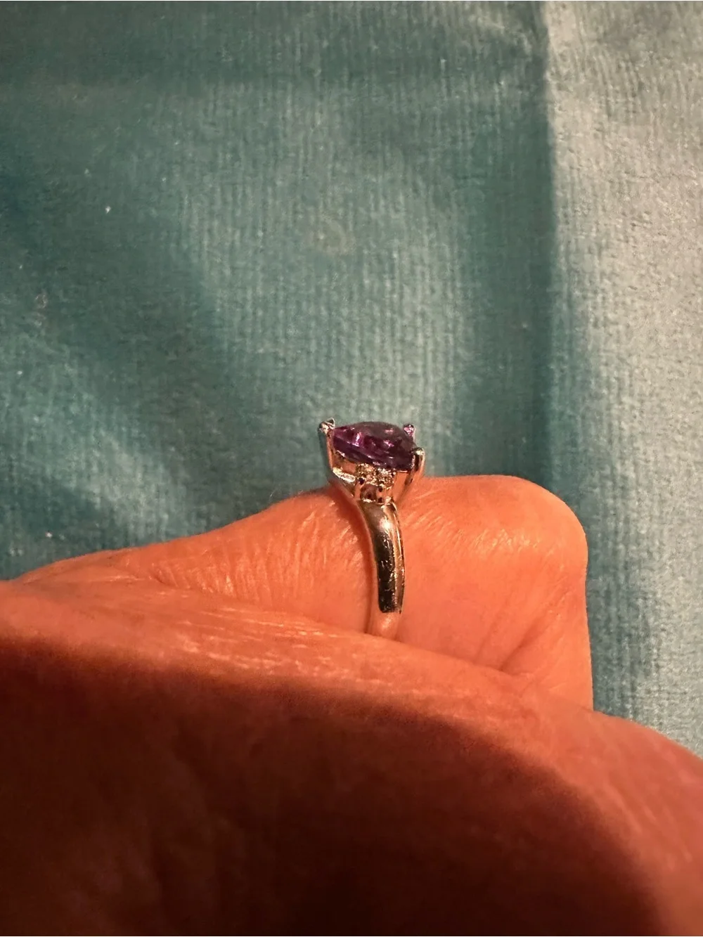 Elegant Amethyst Sterling Silver Ring